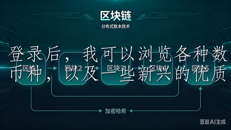 登录后，我可以浏览各种数字资产，包括比特币、以太坊等主流币种，以及一些新兴的优质项目。